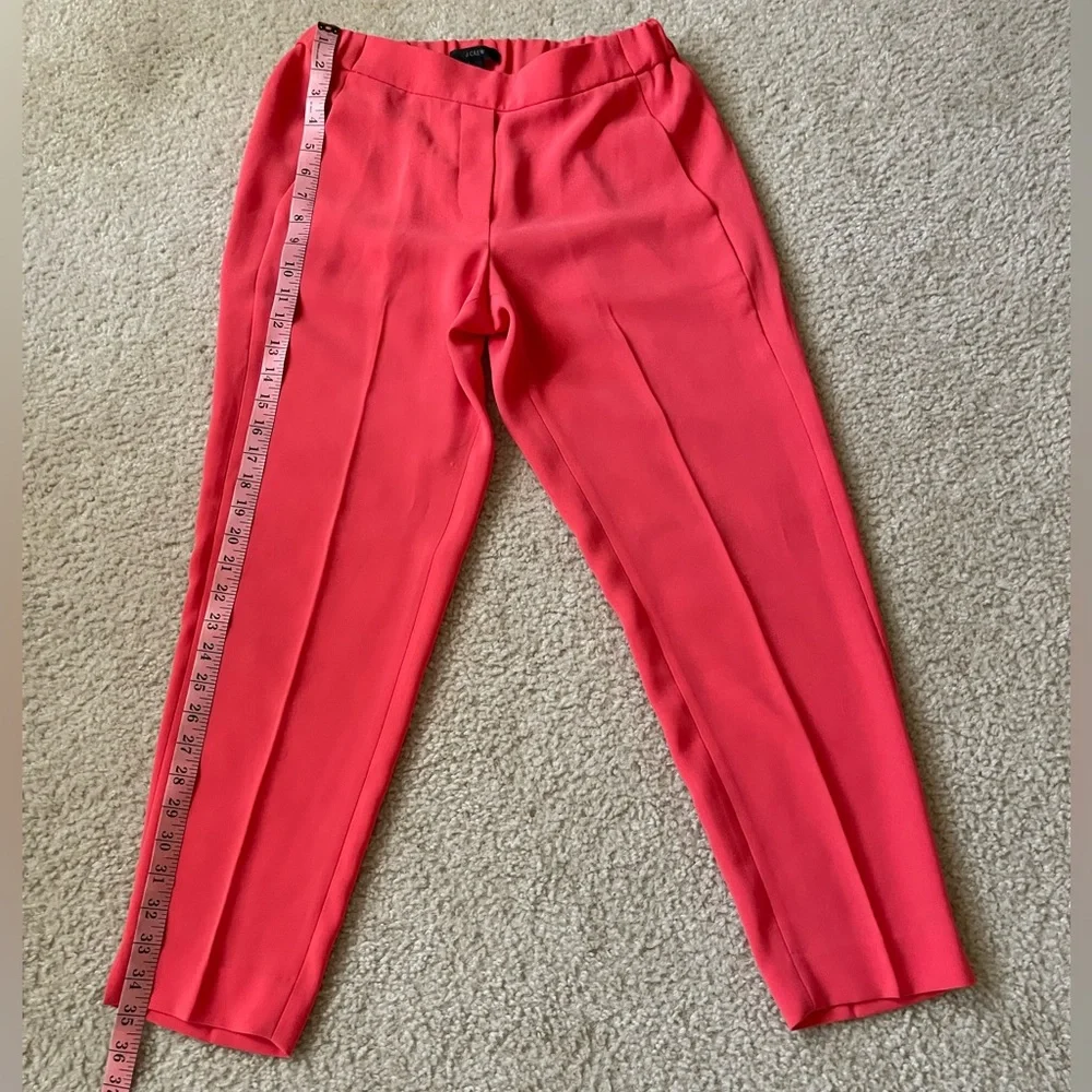 J. Crew Vibrant Red Cropped Pants size 2